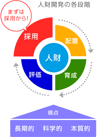 人財開発の各段階