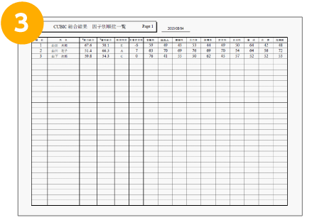 適正＆能力順位一覧